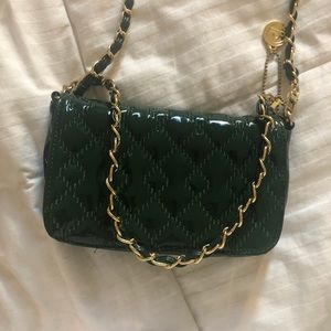 Emerald Green, small clutch/shoulder bag